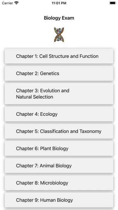 Biology Exam スクリーンショット