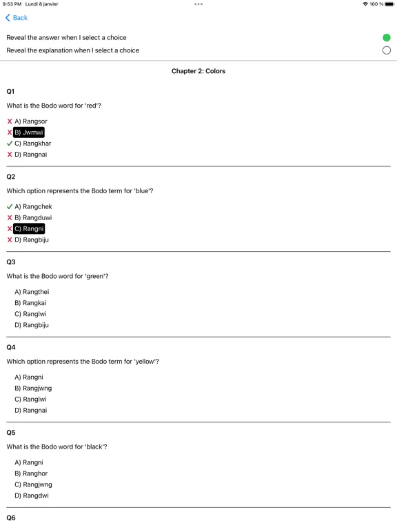 Bodo Vocabulary Exam iPad  سکرین شاٹس