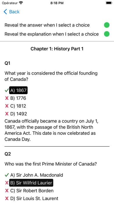 Canadian Citizenship Exam স্ক্রিনশট