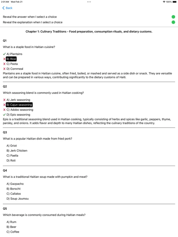 Culture of Haiti Exam iPad 應用截圖