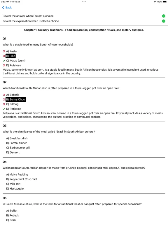 Culture of South Africa Exam iPad 应用截图