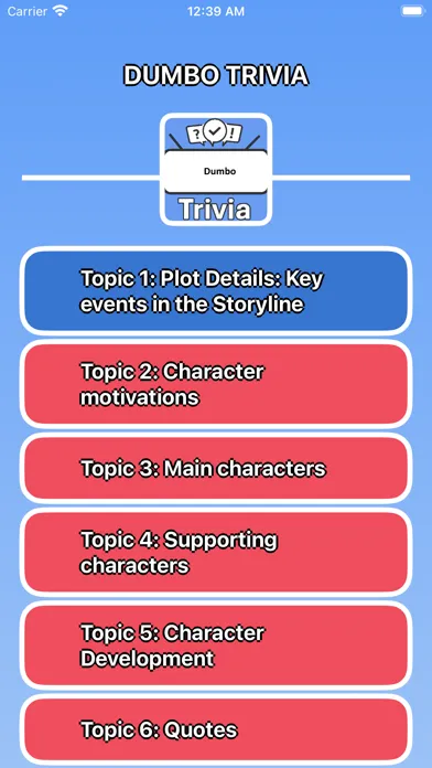 Dumbo Trivia Screenshots