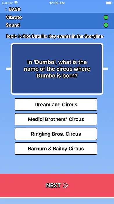 Dumbo Trivia Screenshots