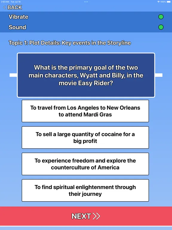 صور Easy Rider Trivia iPad 