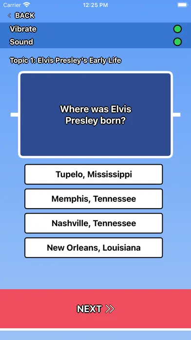 Elvis Presley Trivia Screenshots