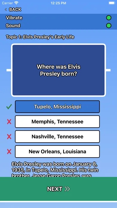 Elvis Presley Trivia Screenshots