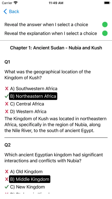 Скриншоты History of Sudan Exam
