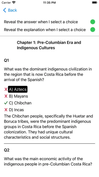 History of Costa Rica Exam Screenshots