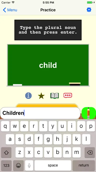 Irregular Nouns Screenshots