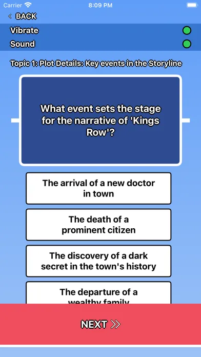 Kings Row Trivia स्क्रीनशॉट