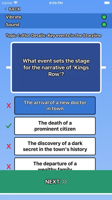 Kings Row Trivia स्क्रीनशॉट