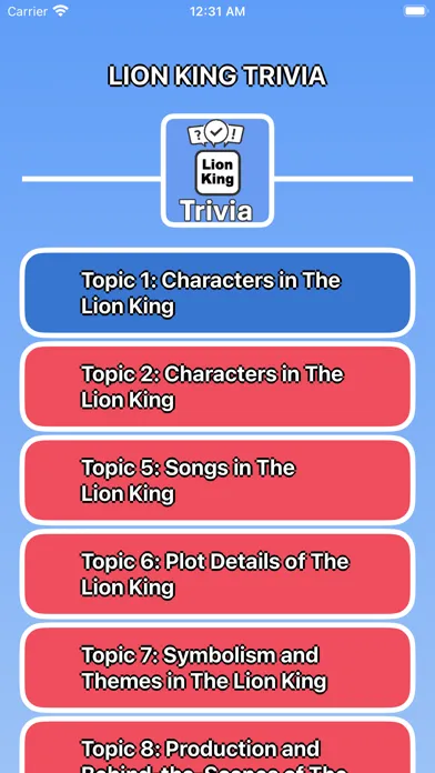 Lion King Trivia应用截图