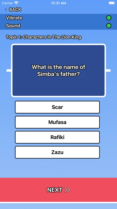 Lion King Trivia应用截图