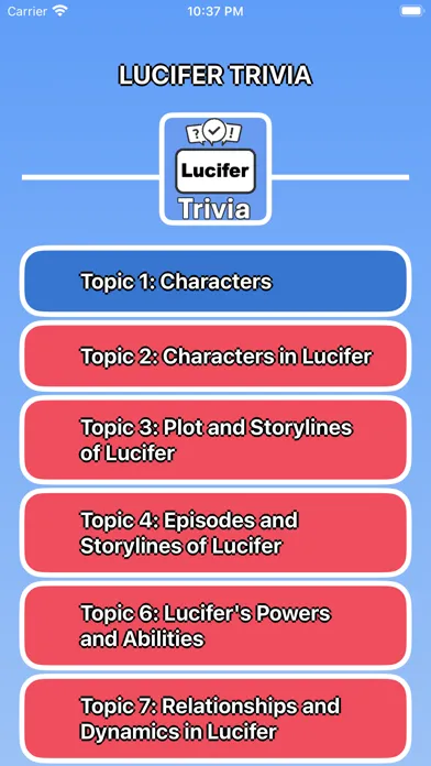 Lucifer Trivia应用截图