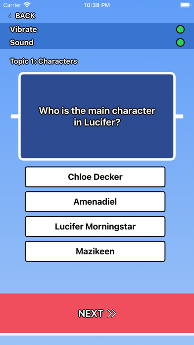 Lucifer Trivia स्क्रीनशॉट