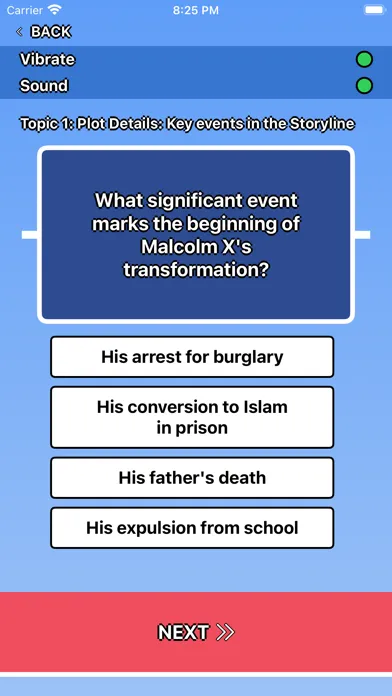 Malcolm X Trivia स्क्रीनशॉट