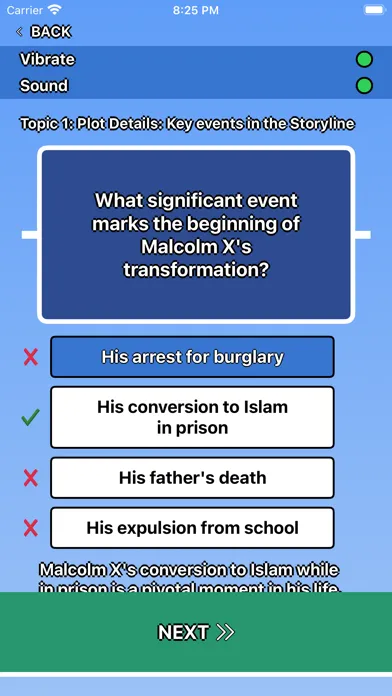 Malcolm X Trivia स्क्रीनशॉट