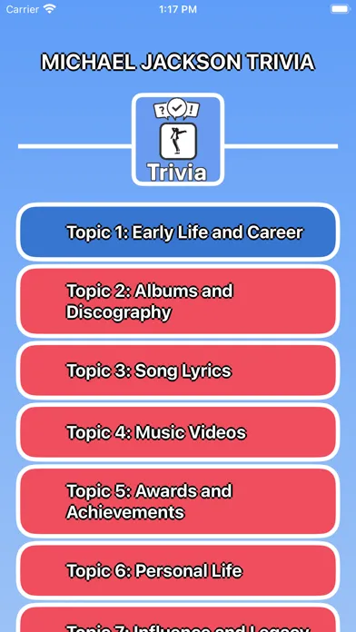 Screenshot di Michael Jackson Trivia