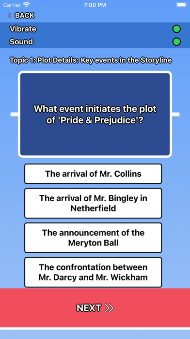 Pride & Prejudice Trivia 스크린샷