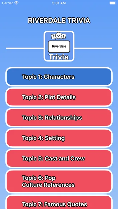 Riverdale Trivia স্ক্রিনশট