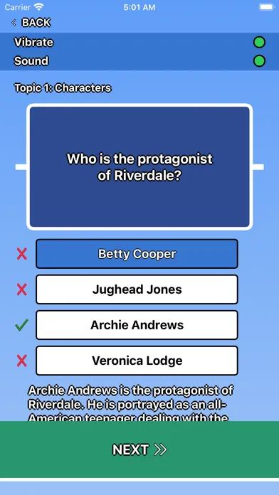 Riverdale Trivia স্ক্রিনশট