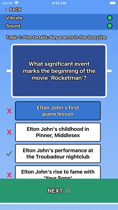Tangkapan layar Rocketman Trivia