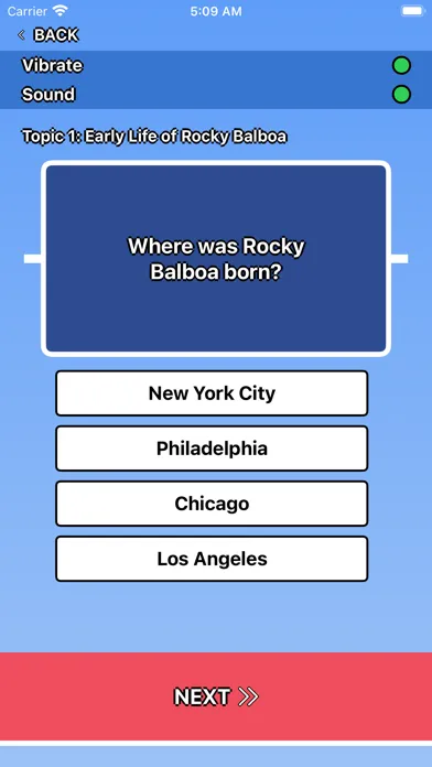 Rocky Balboa Trivia應用截圖
