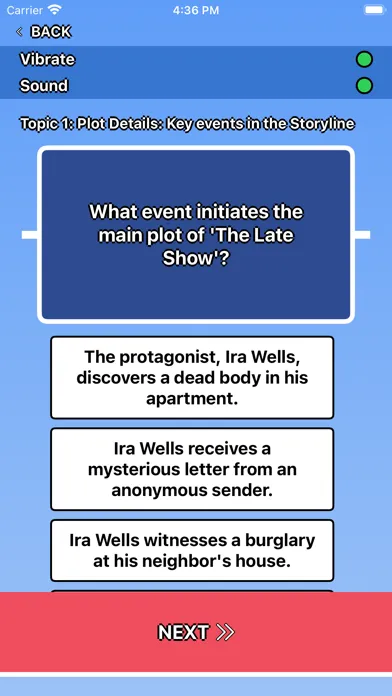 ภาพหน้าจอของ The Late Show Trivia