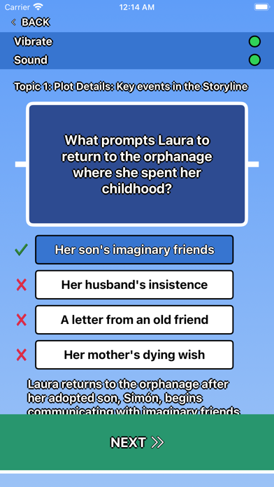 The Orphanage Trivia स्क्रीनशॉट
