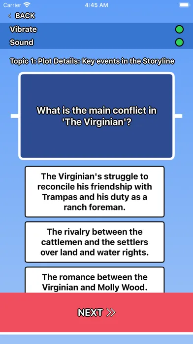 Capturas de tela do The Virginian Trivia