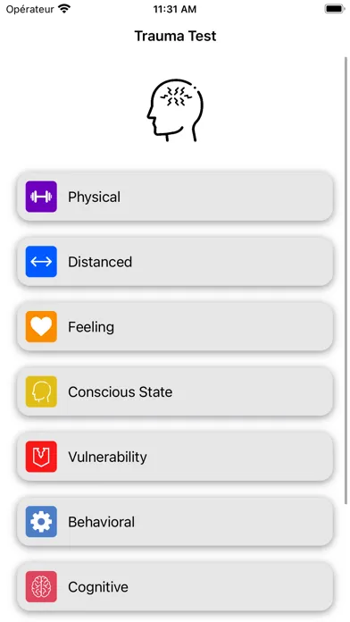 Trauma Test Screenshots
