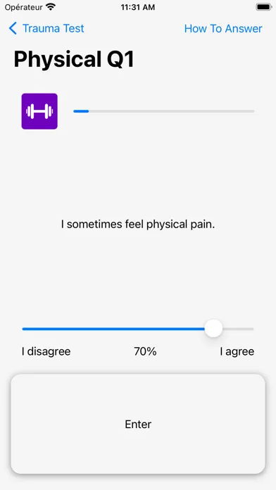 Trauma Test Screenshots