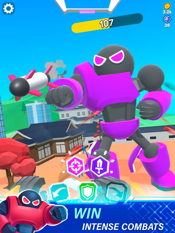Mechangelion - Robot Fighting iPad  Screenshots