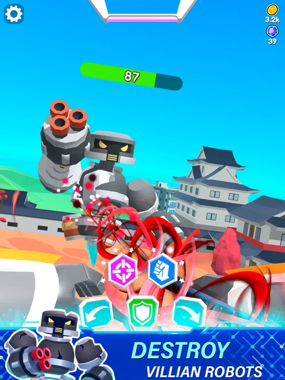 Mechangelion - Robot Fighting iPad  Screenshots