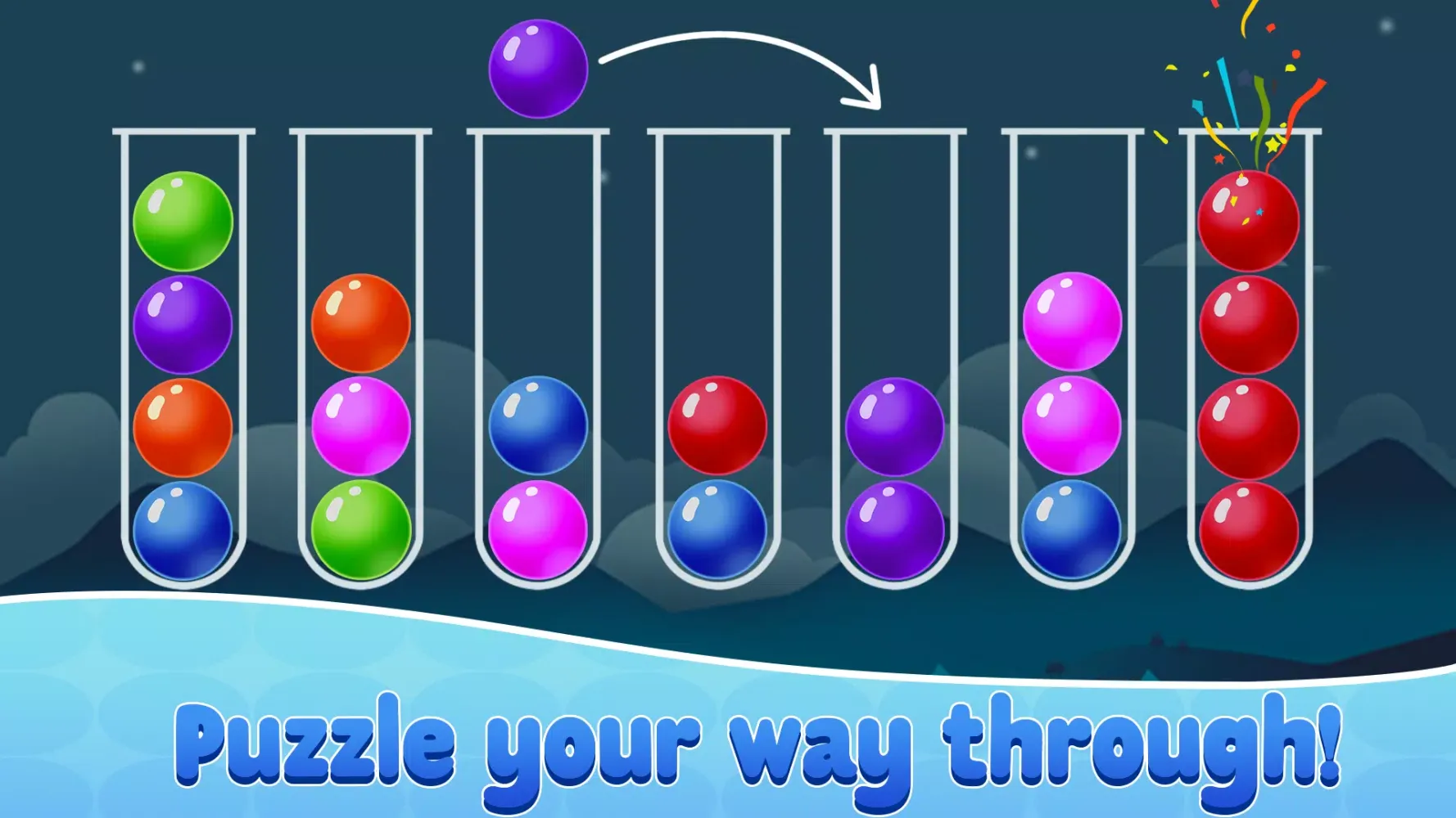 Ảnh chụp màn hình của Ball Sort Puzzle