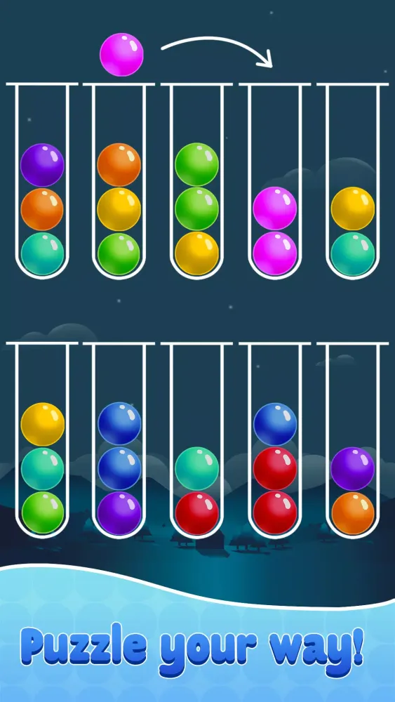 Ảnh chụp màn hình của Ball Sort Puzzle