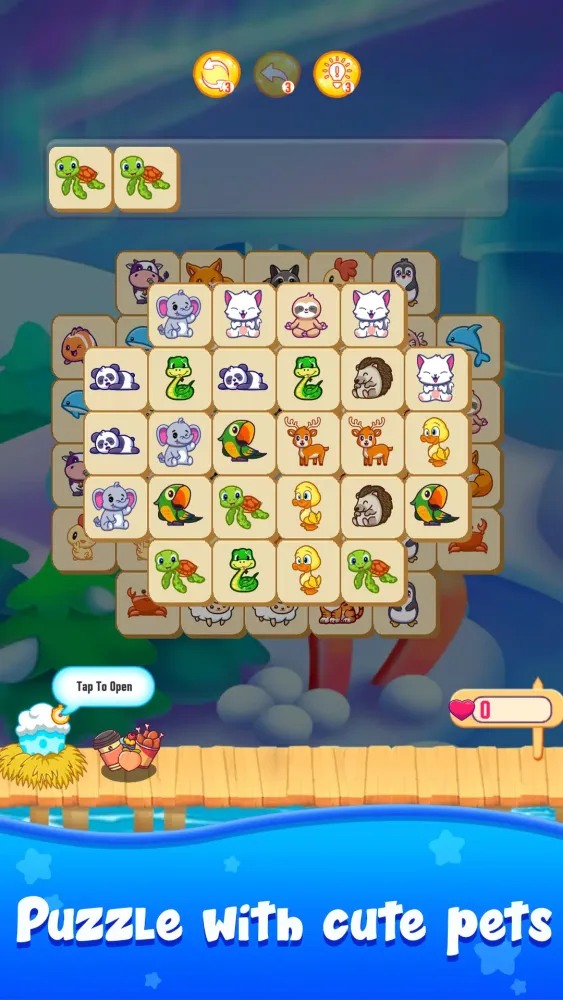 Captures d'écran de Tile Puzzle - Match Animal 3D