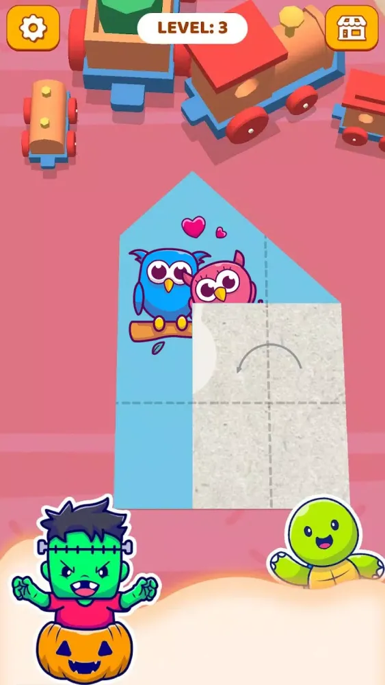 Tangkapan layar Paper Fold: Paper Puzzle 3D