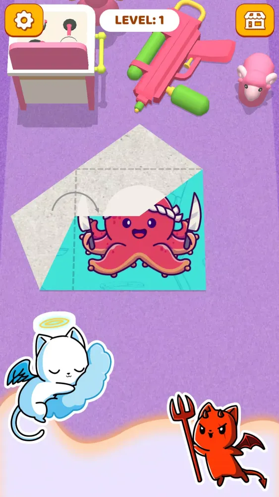 Tangkapan layar Paper Fold: Paper Puzzle 3D