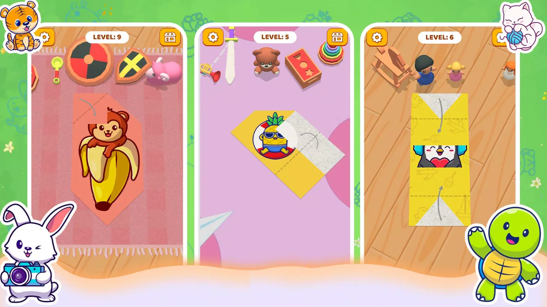 Tangkapan layar Paper Fold: Paper Puzzle 3D