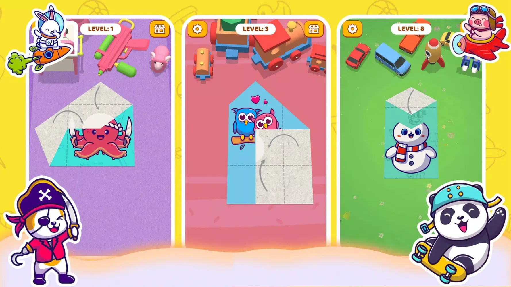Tangkapan layar Paper Fold: Paper Puzzle 3D