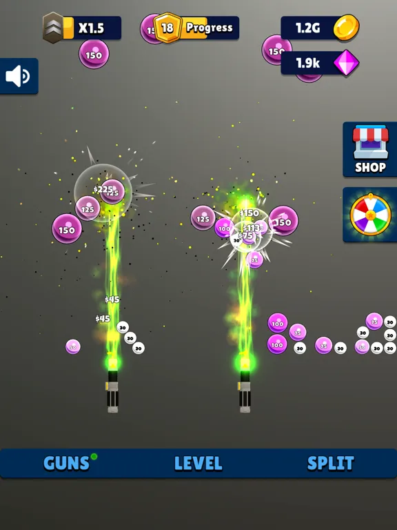Capturas de pantalla de Laser Split: Ball Blaster Game iPad 