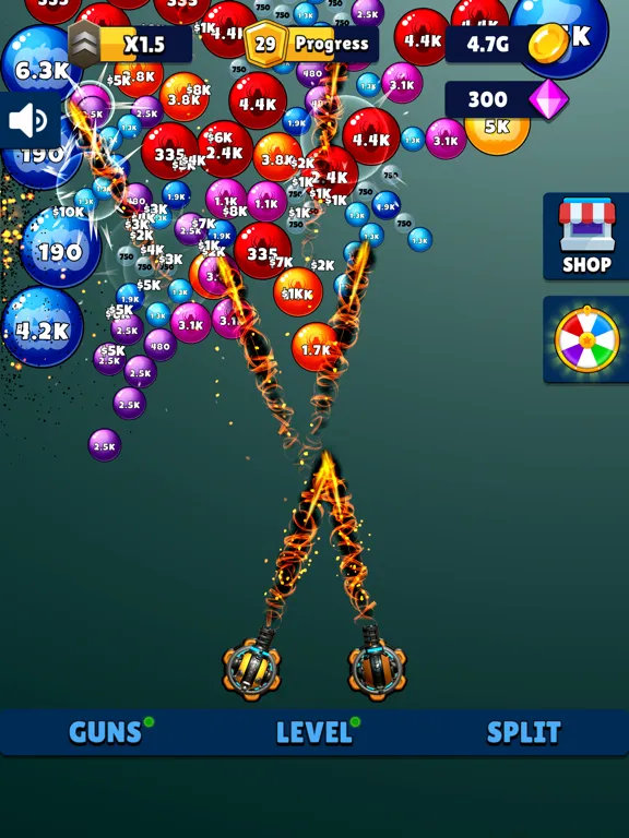 Capturas de pantalla de Laser Split: Ball Blaster Game iPad 