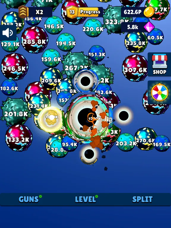 Capturas de pantalla de Laser Split: Ball Blaster Game iPad 