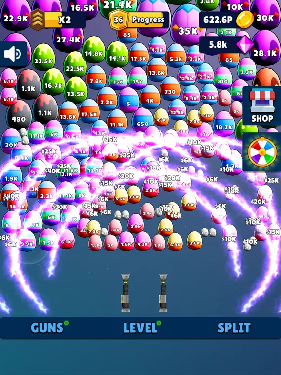 Capturas de pantalla de Laser Split: Ball Blaster Game iPad 