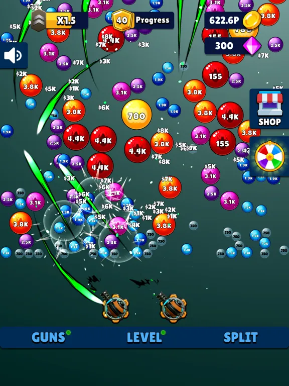 Capturas de pantalla de Laser Split: Ball Blaster Game iPad 