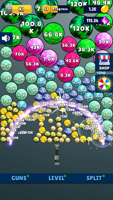 Capturas de pantalla de Laser Split: Ball Blaster Game