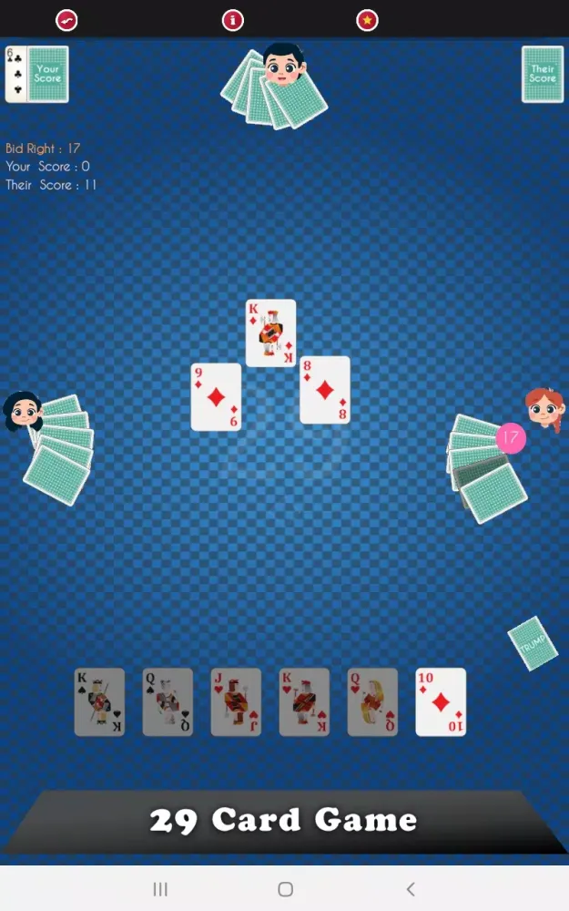 Captures d'écran de 29 Card Game