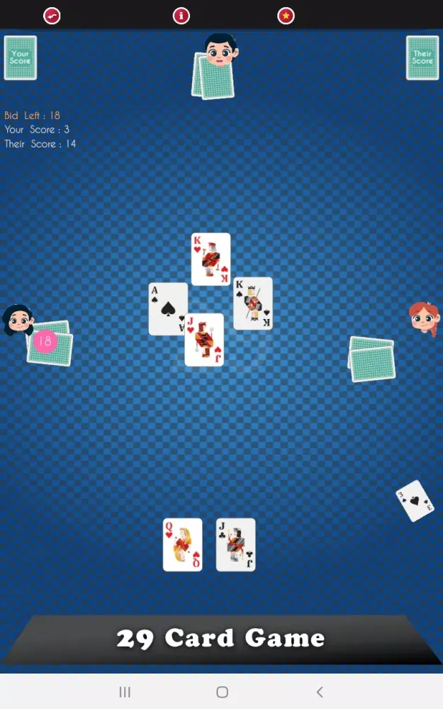 Captures d'écran de 29 Card Game