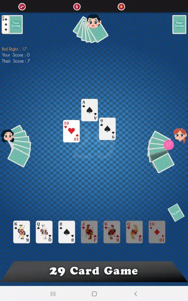 Captures d'écran de 29 Card Game